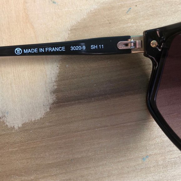 Saint Hilaire 3020-9 SH 11 Vintage Sunglasses Made in France Black Blue main image 4